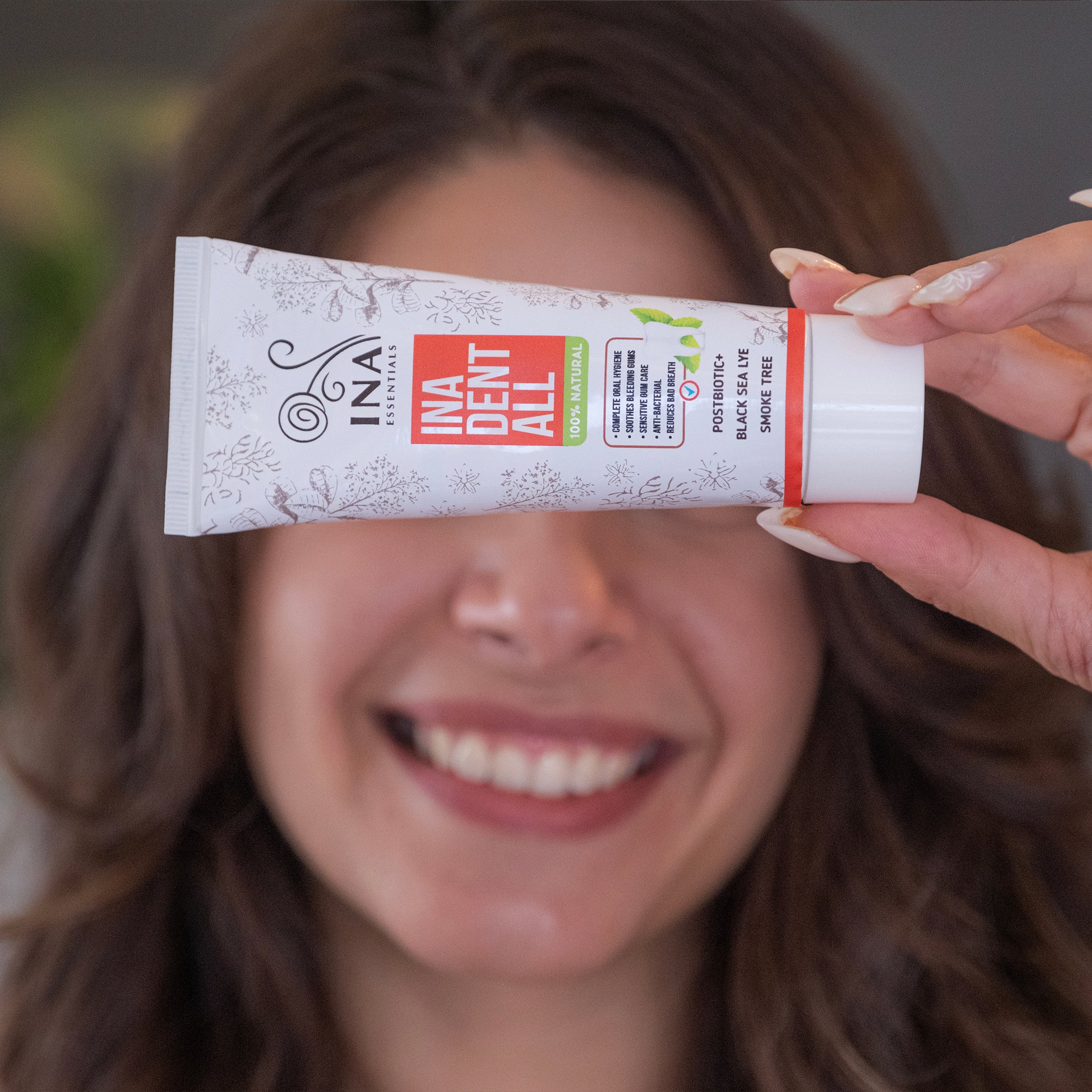 Natural Fluoride-Free Toothpaste with Smoke Tree, Black Sea Lye, and Postbiotic - Ina Dent-All - Image 6
