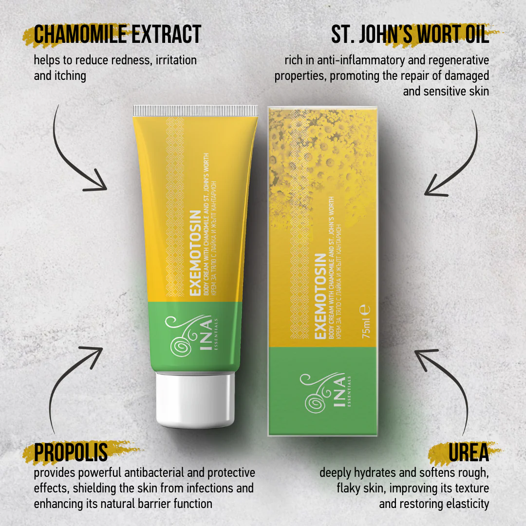 Cream for Psoriasis, eczema and irritated skin - with St. John's Wort, Chamomile and Propolis - Image 4