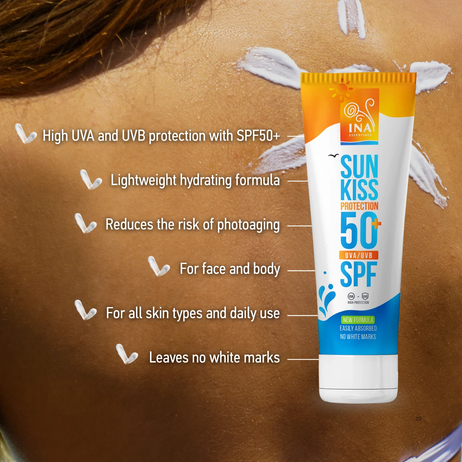 Family pack for Sun Protection - 2+1 Natural Sunscreen for Face and Body SPF 50+ with Organic White Fir - Image 3