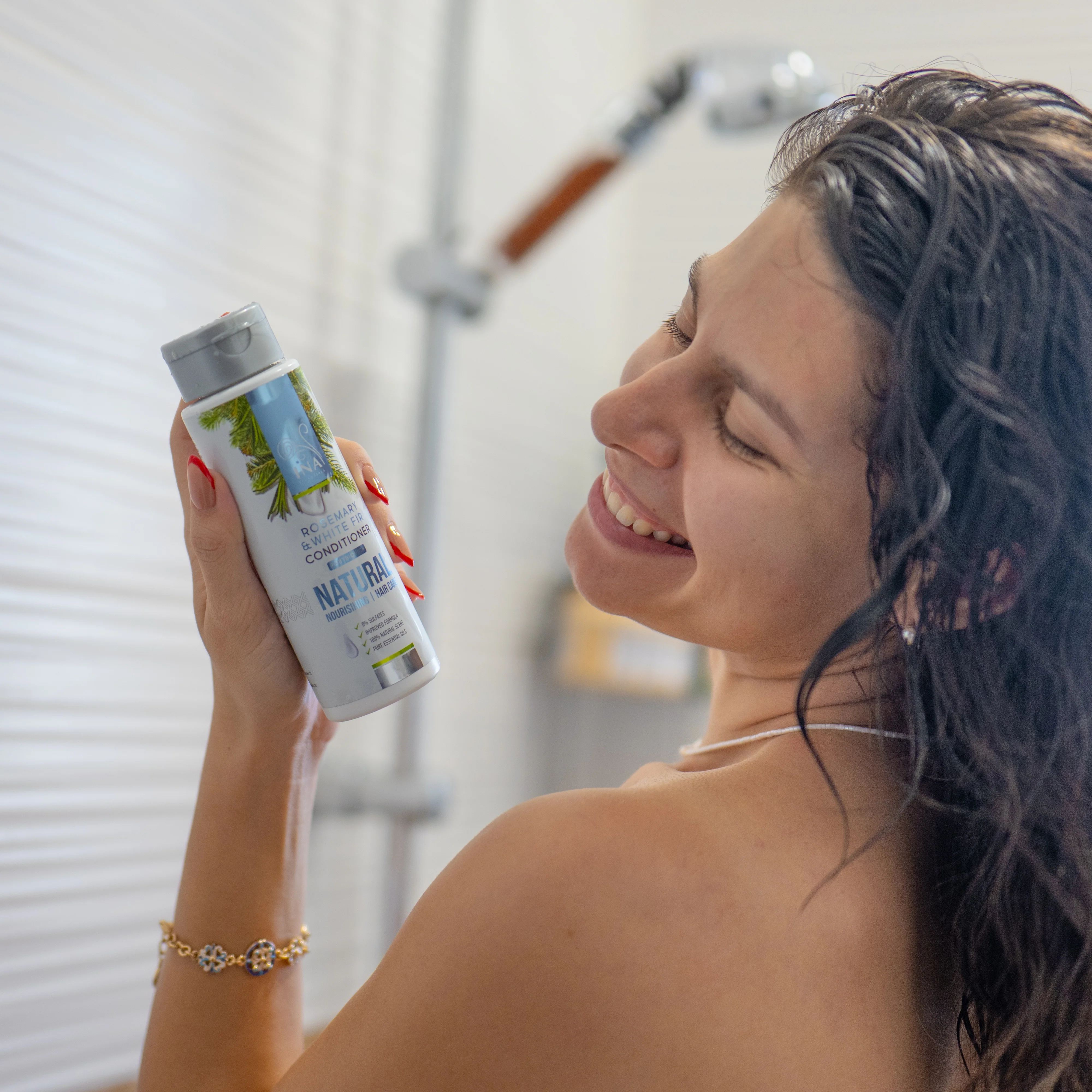 Natural Hair Conditioner with Rosemary oil and White Fir - intensive nourishing care for every hair type - Image 5