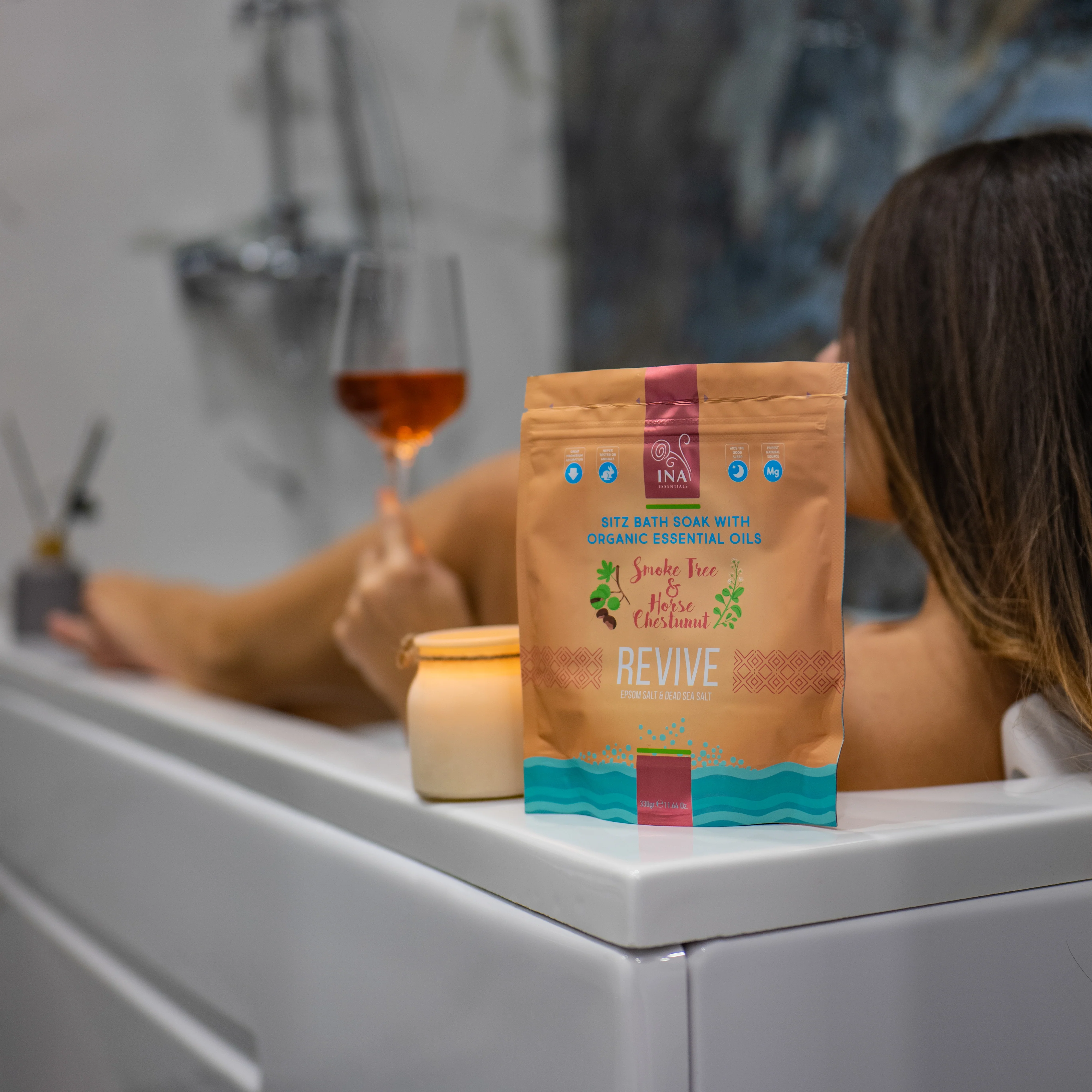 Revive - Bathing salt with Smoke Tree and Horse Chestnut for Varicose and Postpartum care - Image 3
