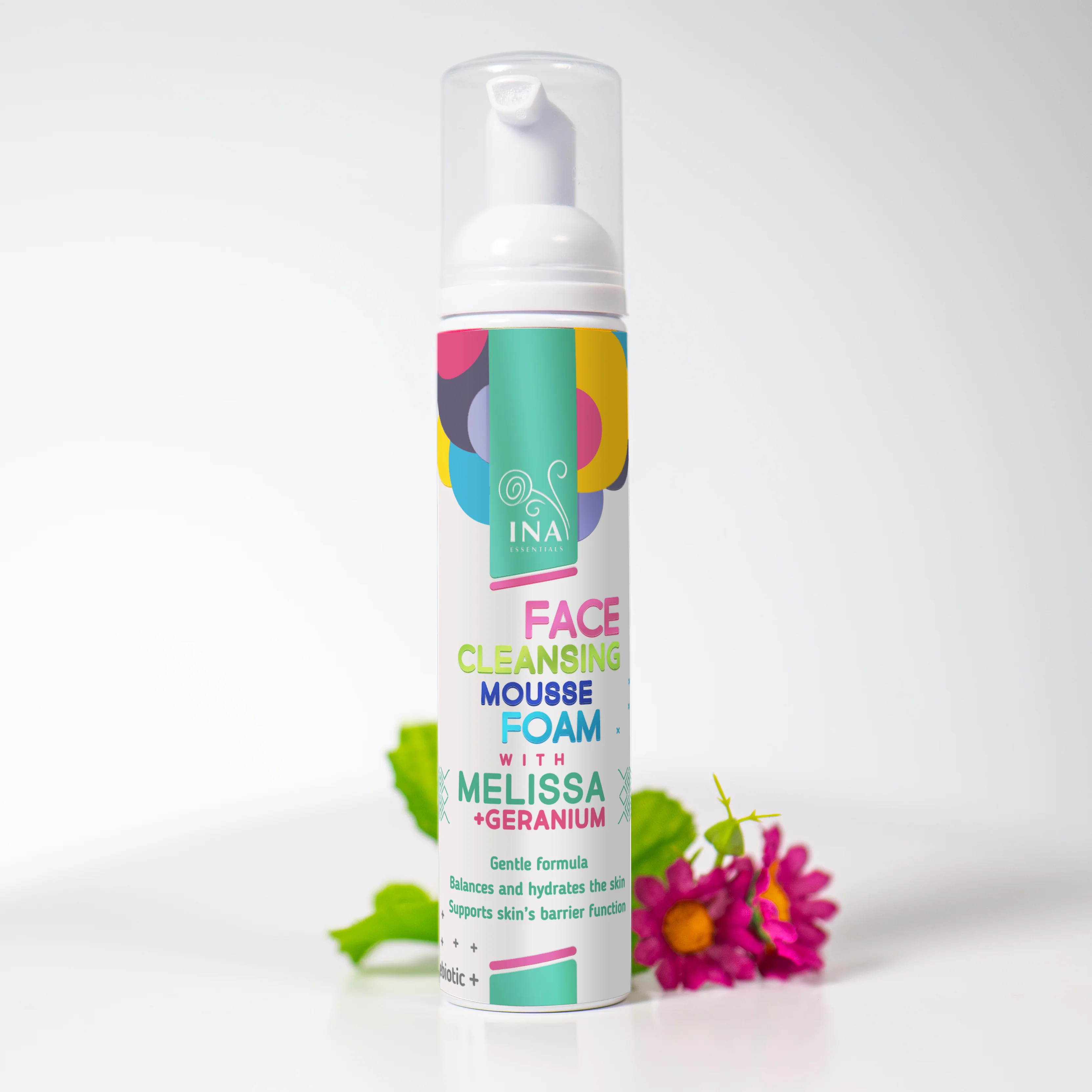 Natural Cleansing Foam for Face with Lemon Balm and Geranium - for every skin type - Image 11