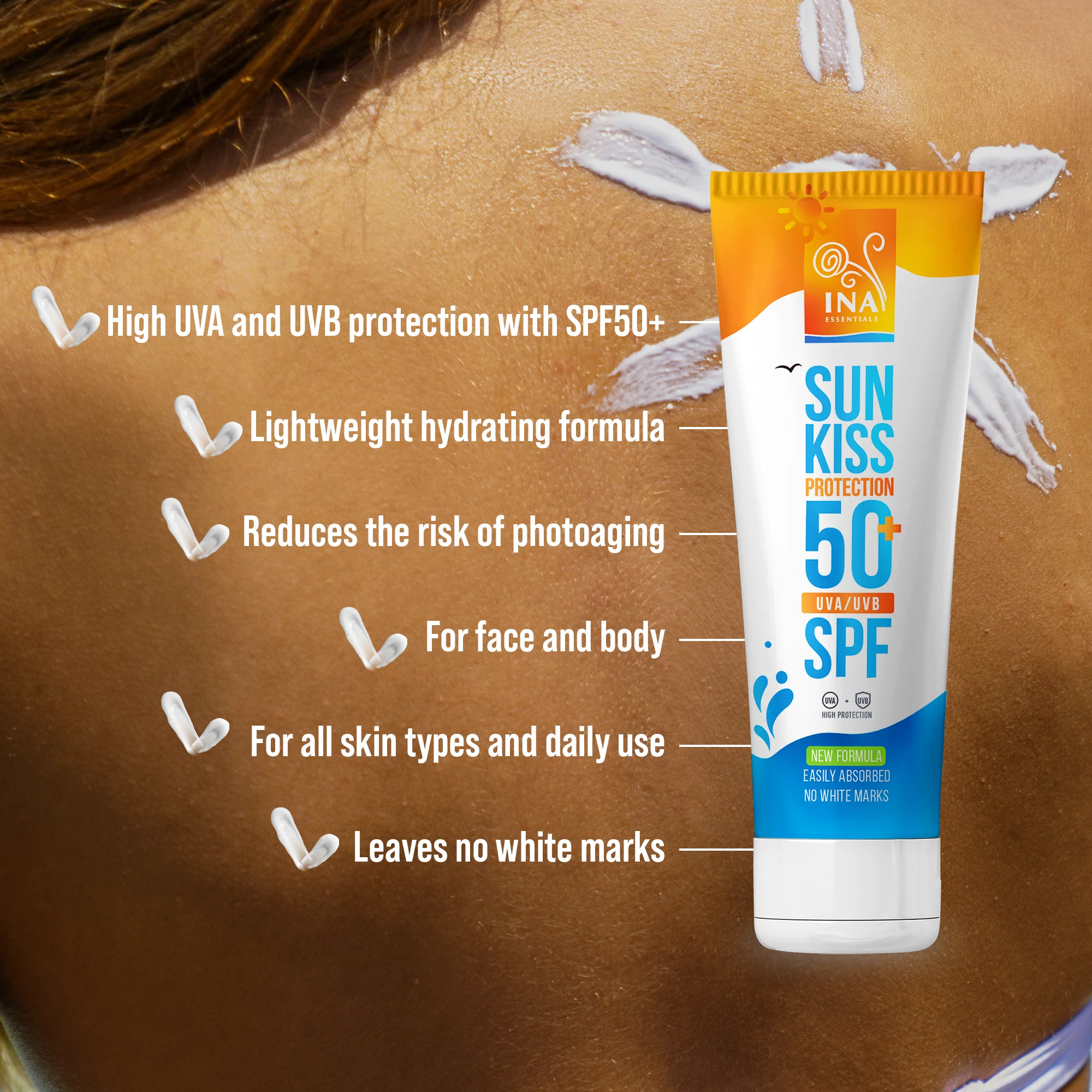 Natural Sunscreen for Face and Body SPF 50+ with Organic White Fir - Image 4
