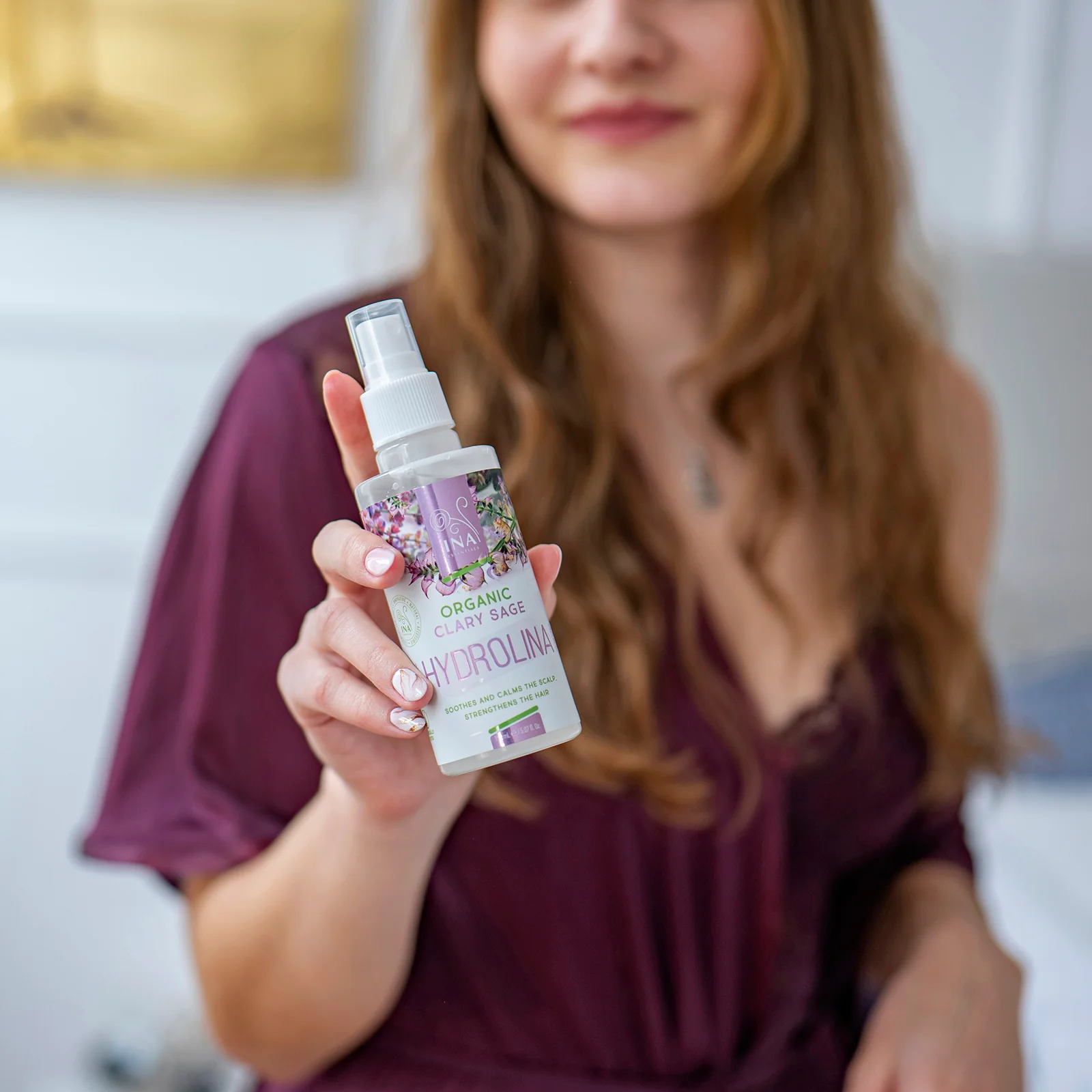 Organic Clary Sage Water (Salvia) - Hydrolina for Dandruff and Itching scalp - Image 4