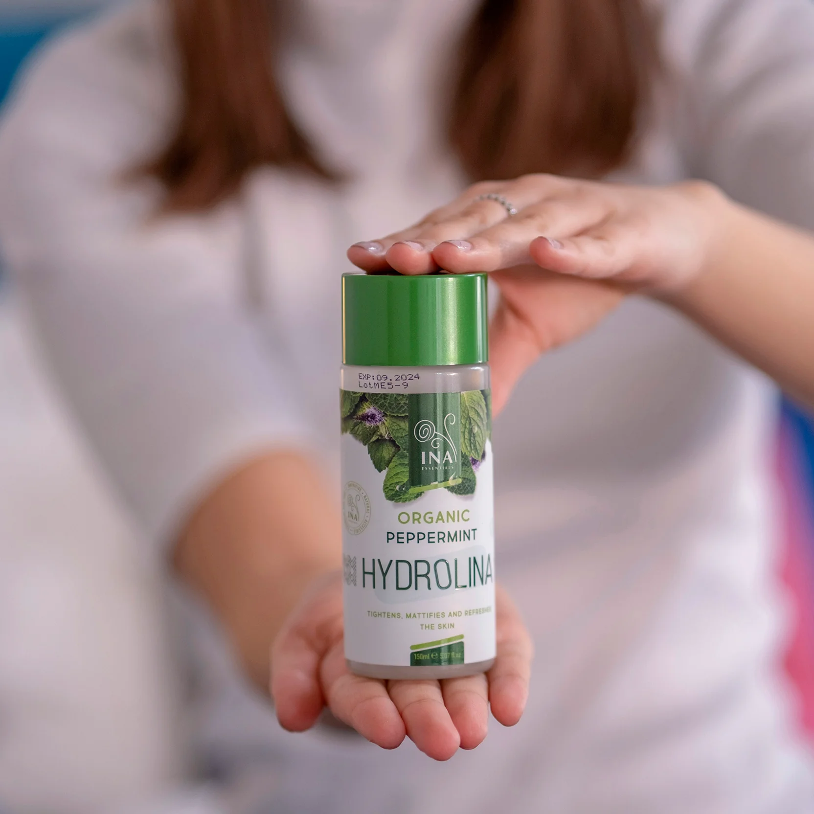 Organic Peppermint Water - Hydrolina for tight skin and Matte effect - Image 3