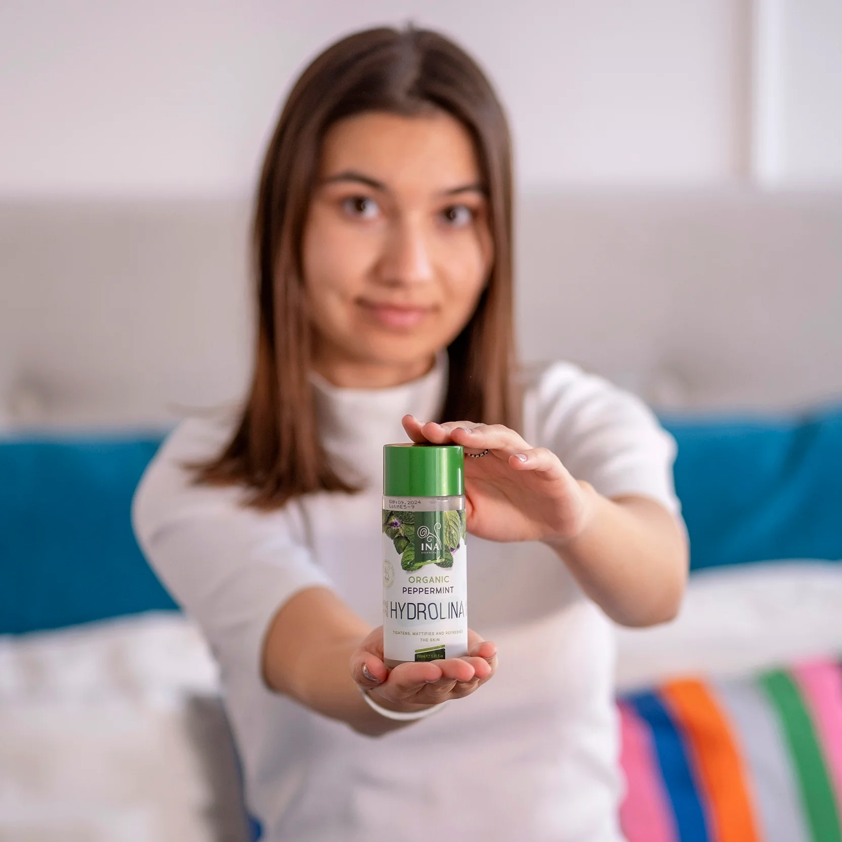 Organic Peppermint Water - Hydrolina for tight skin and Matte effect - Image 4