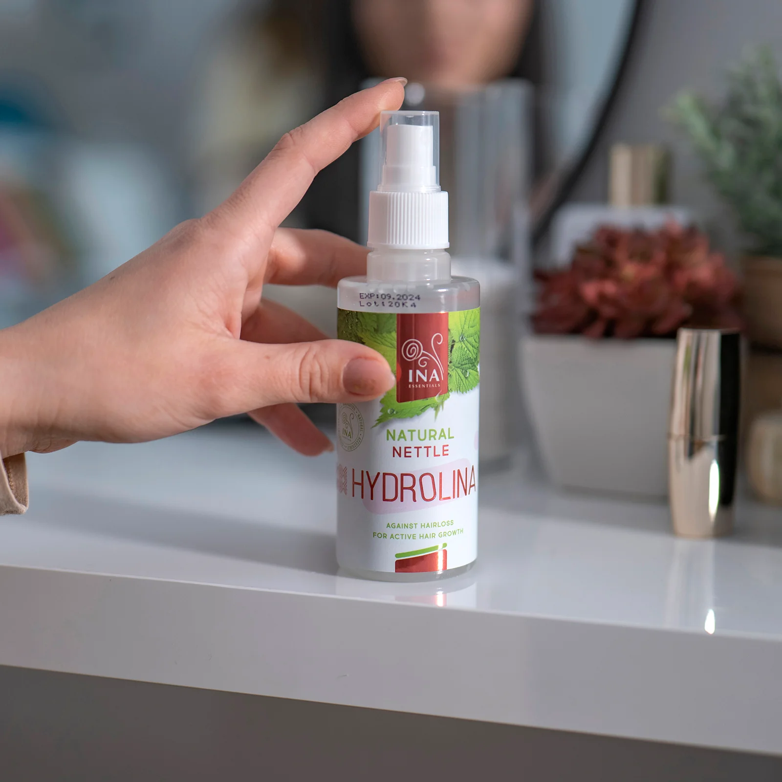 Wild Nettle Water - Hydrolina - Hair spray for Hair loss and Oily hair - Image 3